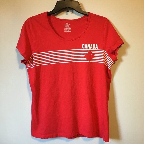 Retro Canada Maple Leaf Cotton T-shirt - Picture 2 of 12